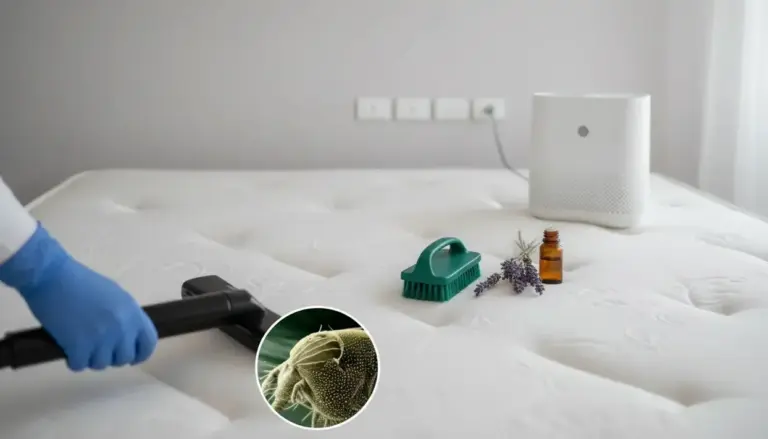 Aspirazione del materasso con guanto e accessori per pulizia naturale contro acari, con flacone di olio essenziale
